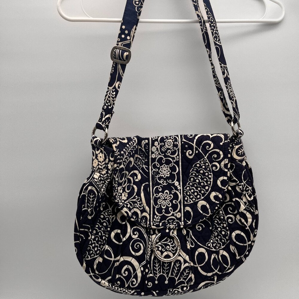 Vera Bradley Twirly Bird Floral Quilted Shounder Bag
